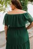 Picture of PLUS SIZE SWISS DOT RUFFLED MAXI DRESS